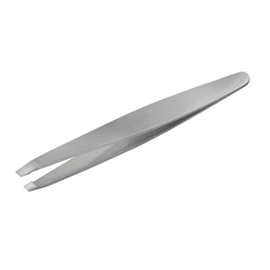 Pinza para Cejas de Acero Inoxidable de 88 mm, Redonda y Inclinada, Delicada y Práctica, para Depilación, Pinza para Pestañas Postizas - Product Image 1