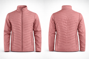 Women's Winter <b>Quilted</b> Thermal Jackets <b>Double</b>-Layer Stand Collar Windproof Lightweight Full-Zip for Ski/Snowboard Hiking Jackets - Product Image 2