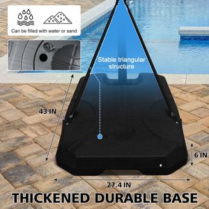 Support de basket-ball portable réglable de 4,74 à 10 pieds pour terrains intérieurs et extérieurs avec panier de basket portable - Product Image 4