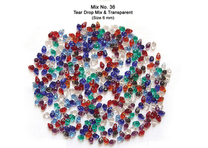 Proveedor Mayorista de la India, Cuentas de Vidrio Multicolores en Forma de Lágrima para la Fabricación de Joyería, Precio de Fábrica, Venta al por Mayor, IndiaCo Hub - Product Image 2
