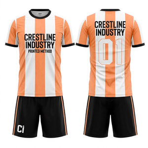 Men Youth Soccer Team Uniform Custom Football Kit Sublimation Printed Jersey Set Custom Logo Football Uniform Set - Product Image 4