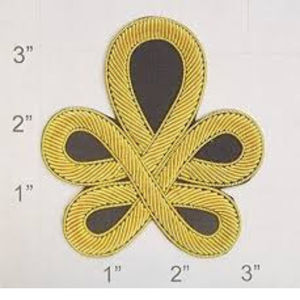 Mejor Diseño 2026, Diseño Personalizado, Insignias de Tela Bordadas con Hilo Metálico 3D, Hechas a Mano, Alta Calidad, Servicio OEM Personalizado - Product Image 1