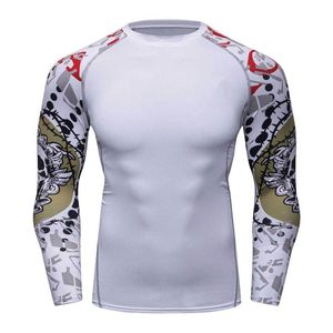 Camiseta de compresión de manga larga personalizada para lucha MMA, kimono de jiu-jitsu para hombre, rashguard personalizado, precio al por mayor - Product Image 5