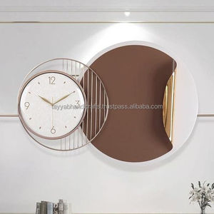 Reloj de pared de Metal con arte de pared de hierro Retro moderno, 50cm, movimiento de cuarzo silencioso, espejo, tema de Anime, Relojes de pared, decoración de sala de estar - Product Image 6