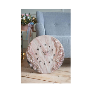 Standard Quality Round <b>Wall</b> <b>Clock</b> Green Resin Non Ticking <b>Clock</b> for Living Room Kitchen <b>Bedroom</b> Office Decorative - Product Image 6