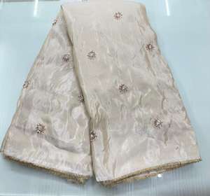 Tela Premium Transpirable, Ecológica, de Secado Rápido, Tejida en Viscosa Cosmos, con Bordado Original de Cuentas, para Prendas Khushi - Product Image 4