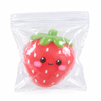 Sac d'emballage auto-scellant en PVC personnalisé pour fruits, jouets sensoriels anti-stress, pochette de rangement transparente réutilisable, vente en gros