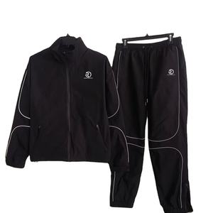 Survêtement unisexe de style décontracté pour hommes Coupe-vent en nylon personnalisé de haute qualité Ensembles de méthode de tissage tissé à séchage rapide - Product Image 5