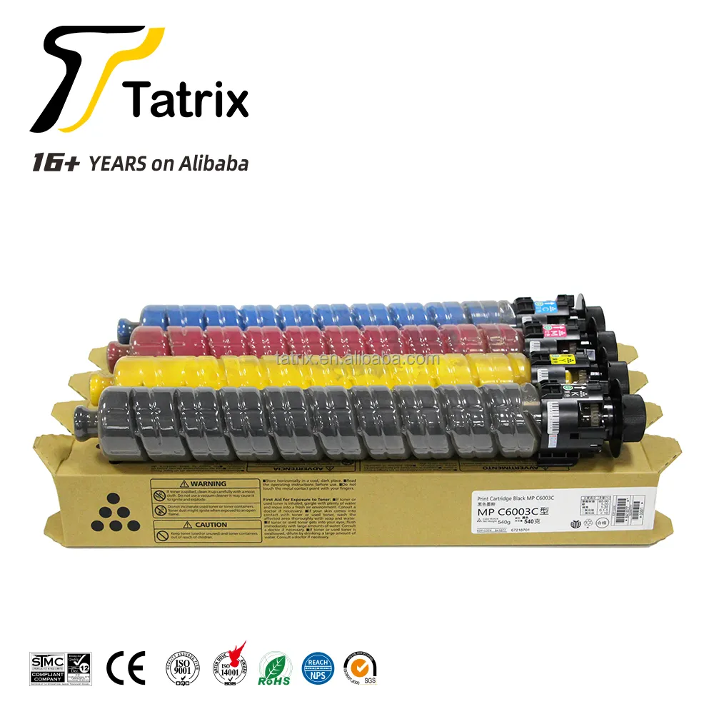 Tatrix MP C6003 photocopieur toner C6003 MP C6003 copieur couleur cartouche de Toner pour Ricoh MP C4503/MP C4504/MP C5503