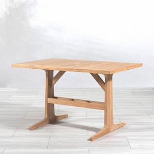 Meilleures ventes - Table haute carrée en teck de luxe avec base en forme de T pour hôtels et hôtellerie - Écologique et durable - Product Image 5