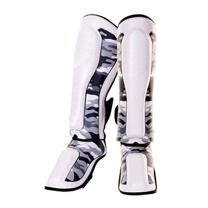 Protector de Espinilla y Empeine Personalizado para MMA, Boxeo y Muay Thai, Diseño Clásico, Protección Elástica de PU, Función de Compresión - Product Image 4