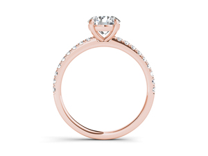 แหวนเพชรเม็ดเดี่ยวทรงกลมเจียระไนแบบบริลเลียนท์ น้ำหนัก 1 กะรัต จาก Aries Jewel ผลิตจากเพชรที่เพาะเลี้ยงในห้องปฏิบัติการ ตัวเรือนทองคำแท้ 14K เหมาะสำหรับสวมใส่ทุกวัน งานแต่งงาน สไตล์คลาสสิก - Product Image 6
