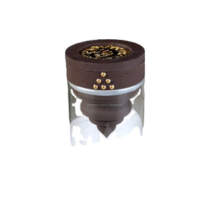 เครื่องเผาเครื่องหอมสไตล์อาหรับสำหรับบ้านสุดหรูพร้อมการตกแต่งเทศกาลดีไซน์ลายดอกไม้แบบฝังมุก - Product Image 2