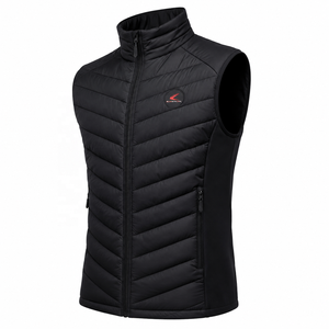 Chaleco Acolchado sin Mangas para Hombre, Cuello Alto, Cierre Frontal con Cremallera, Cortavientos, Ropa de Invierno, Chaqueta Acolchada de Color Sólido - Product Image 3