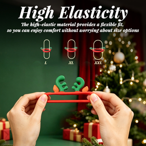 S-HANDE Venta al por Mayor de Fábrica, Regalos de Navidad para el Bienestar, Anillo para Pene con Diseño de Alce Navideño Rojo, Juguete Sexual para Hombres, Retrasa la Eyaculación - Product Image 4