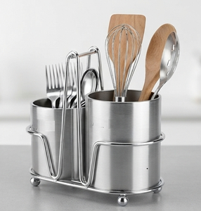 Organizador de Utensilios de Acero Inoxidable con Soporte Desmontable, Moderno Portacubiertos para Cocina - Product Image 2