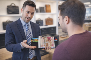 Portefeuille-classeur A7 en cuir Saffiano Wriza, organisateur zippé 13 couleurs avec pochettes à feuilles mobiles pour l'argent liquide et les économies - Product Image 4