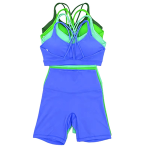 Wholesale <b>Women</b> Gym Long Sleeve Yoga Sets Ladies Sport <b>Leggings</b> And High Manufactures Top Gym Sets - Product Image 2
