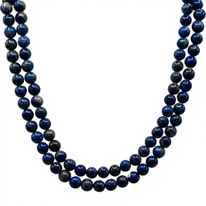 Collier de prière en lapis-lazuli avec 108 perles et pompon, perles de prière religieuses pour l'islam, la méditation, le yoga, bijoux unisexes en perles colorées - Product Image 4