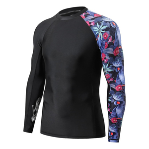 High Quality <b>Mens</b> Rash Guard Full Sleeve Breathable Sports <b>Compression</b> <b>Shirt</b> Professional Supplier - Product Image 2