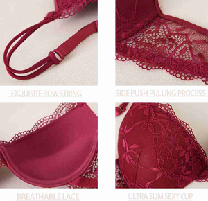 Sujetador Push-Up para Mujer, Transpirable, Tejido, Sin Varillas, Copa Completa, Ajustable, Cómodo para Uso Diario, Venta al Por Mayor OEM - Product Image 4