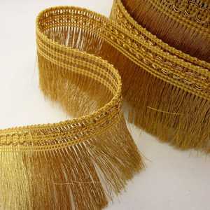 Customized Color Garment Accessories Factory Manufactured Bullion Wire Trimming Tassel <b>Fringe</b> <b>Top</b> Trending Bullion <b>Fringes</b> - Product Image 2