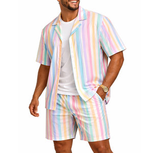 Camisas de Verano para Hombre, Estilo Nuevo, Corte Regular, para Vacaciones, Cómodas, Transpirables, Estampadas, de Poliéster/Algodón, Gran Venta - Product Image 1