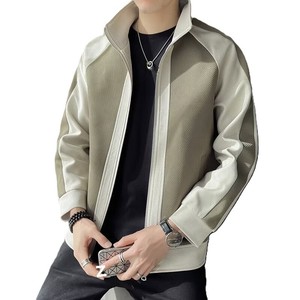 Chaqueta Bomber OEM para Hombre, Color Negro y Blanco, Ecológica, Transpirable, con Cuello Camisero, Casual, Impermeable, Reversible - Product Image 4