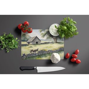 เขียงกระจกนิรภัยสำหรับตกแต่งขนาดใหญ่สำหรับหั่นลาสโตนผนังห้องครัวเสิร์ฟจานและจานสำหรับหั่น - Product Image 3