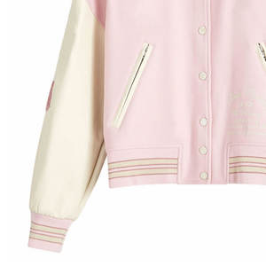 Chaquetas Varsity Ecológicas y Transpirables de Diseño Personalizado para Mujer, Corte Ajustado, las Más Vendidas, OEM ODM, Ropa Casual, Procesamiento en Crudo - Product Image 6