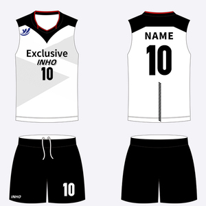 Uniforme de Voleibol Personalizado de Entrega Rápida, Venta al Por Mayor, Sublimado, Transpirable, Cuello en V, Malla de Poliéster, Conjunto de Equipo de Secado Rápido, OEM - Product Image 6