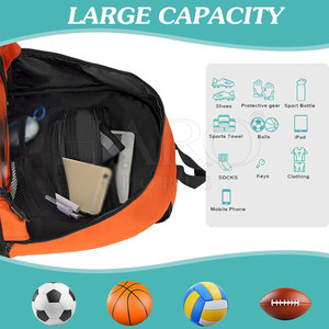 New Arrival Breathable Mesh Durable Build Football <b>Backpack</b> <b>Large</b> Capacity Equipment Storage Water Resistant Training Match - Product Image 2
