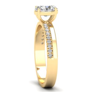 REYES High Quality 925 Sterling Silver Wedding Promise Ring For Women Classic Design GRA Certified Moissanite Fine Jewelry - Product Image 3