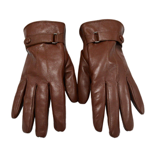 Custom Made Best Selling Professional Manufacturer Winter Plain Style Leather <b>Gloves</b> Customized - Product Image 4