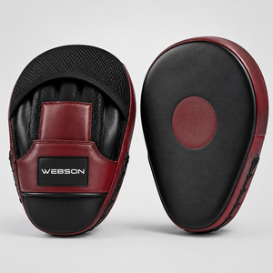 Webson Boxing <b>Focus</b> Mitts PU Leather for Closure Breathable Adjustable Wrist Strap Customized Packaging Training Martial Arts - Product Image 3