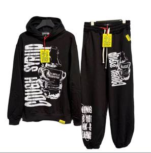 Conjunto de Sudadera con Capucha de Algodón 100% de Alta Calidad 'THAT'S A LOT OF COUPH SYRUP', Sudaderas de Marca de Moda Urbana, Sudaderas con Capucha Vintage, Chándal - Product Image 1