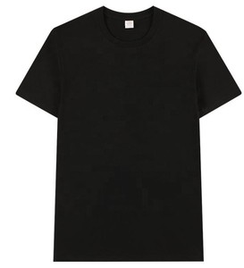 T-shirt en toile à col rond et manches courtes, coupe ajustée personnalisée, logo imprimé en sérigraphie, 100% coton, longueur standard, respirant, pour homme - Product Image 5