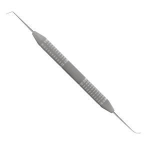 Sonda de Diagnóstico Dental Explorer 6/3 de Acero Inoxidable, Instrumento de Examen Oral de Doble Extremo - Product Image 1