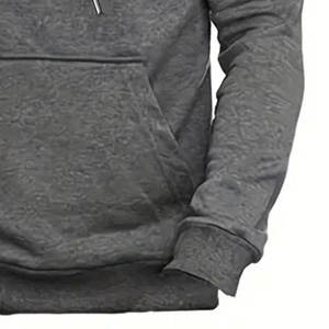 Hoodie Homme 100% Coton, Délavé à l'acide, à lettres, Épaules tombantes, Style Vintage, Demi-zip intégral, Rétro Ninja, Vente en gros, MOQ élevé - Product Image 3
