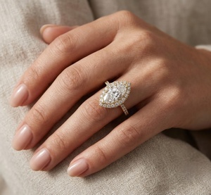 Anillo de Compromiso de Lujo con Diamante Cultivado en Laboratorio Marquise de 1.5CT, Certificado por IGI, Oro Sólido de 14K para Mujer, Regalo de Boda, Joyería Fina Personalizada - Product Image 3