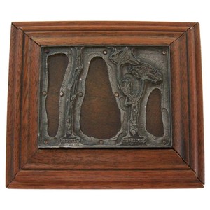Walnut Wood <b>Wall</b> Photo <b>Frame</b> with Metal Inlay Handcrafted Eco-friendly Durable Lightweight Rectangular | Aqudus Saleem - Product Image 1