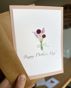 Cartes de remerciement artisanales avec enveloppe, cartes d'appréciation florales écologiques, idéales pour l'emballage professionnel et les cadeaux - Product Image 4