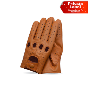 Guantes de Conducción Personalizados Lisos sin Marca, Guantes de Conducción Listos para FBA, Guantes de Conducción de Cuero al por Mayor Listos para Enviar - Product Image 1