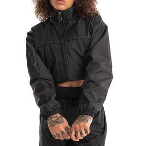 Ensemble de survêtements en nylon OEM en gros, coupe-vent personnalisé, sweat à capuche et pantalon de jogging, ensemble deux pièces, streetwear décontracté tendance, fournisseur en gros - Product Image 6