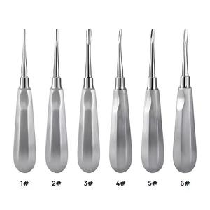 Elevadores Quirúrgicos Dentales Manuales de Acero Inoxidable con Certificación CE, Empuñadura Ergonómica de Lujo, Clase II, Plateados, Juego de 1 Pieza - Product Image 2