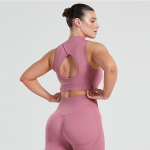 Top Corto Personalizado con Cierre de Cremallera, Sin Mangas, 100% Algodón, Corte Regular, Transpirable, de Secado Rápido, para Gimnasio y Entrenamiento, Camiseta sin Mangas para Mujer - Product Image 3