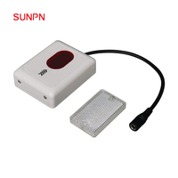 Compteur de flux de passagers SUNPN SP 12V mural pour magasins/bibliothèques, compteur de visiteurs laser/infrarouge bidirectionnel