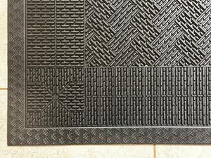 Alfombra de Goma Acanalada ROYAL de 90x150cm, Diseño Moderno de Ladrillos, Alfombra Grande para Entrada, Antideslizante, para Uso en Exteriores - Product Image 4