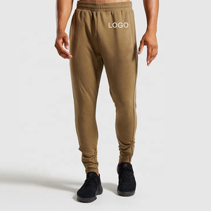 Joggers décontractés pour hommes en twill bleu clair délavé à l'acide, coupe droite, taille mi-haute, poches latérales élastiques, pour le printemps - Product Image 4