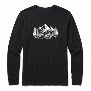 เสื้อยืดแขนยาวลายกราฟิกสำหรับผู้ชาย สไตล์สตรีทแวร์ พิมพ์ลาย OEM ODM ขายส่งจากโรงงาน ผลิตตามสั่ง ผ้าเจอร์ซีย์คอตตอน 100% MOQ ต่ำ - Product Image 3